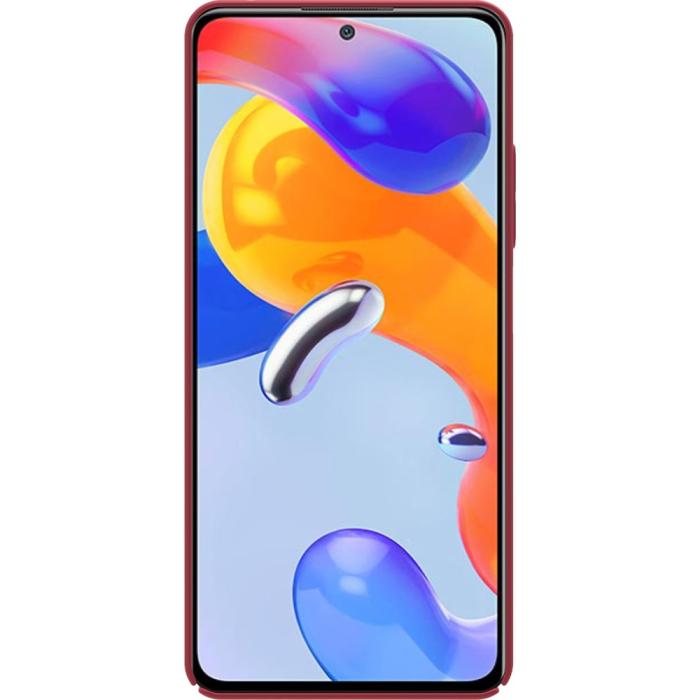 Bild 2, NILLKIN Xiaomi Redmi Note 11 Pro 5G Skal Frosted Shield Röd
