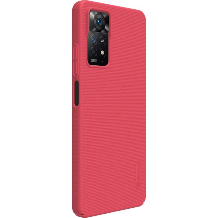 Bild 4, NILLKIN Xiaomi Redmi Note 11 Pro 5G Skal Frosted Shield Röd