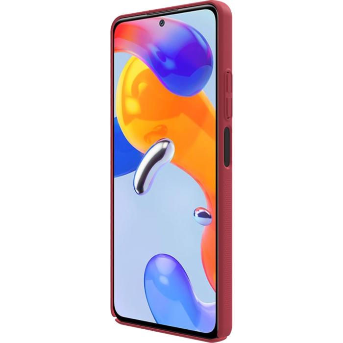 Bild 5, NILLKIN Xiaomi Redmi Note 11 Pro 5G Skal Frosted Shield Röd
