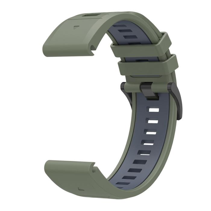 Bild 3, Garmin Fenix 22 mm Armband Quick Release Silikon Grön