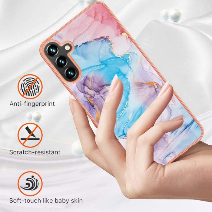 Bild 2, Samsung Galaxy A54 5G Skal Marmor TPU Galaxy Blå