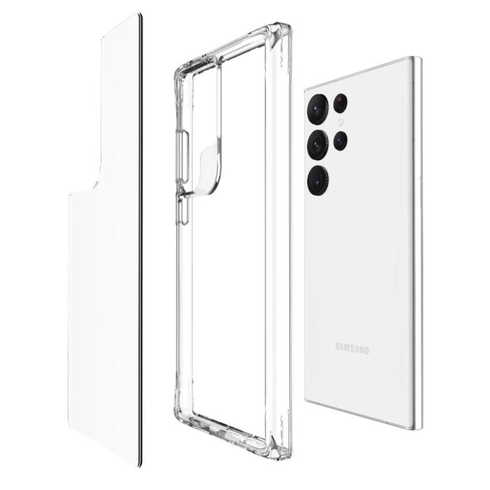 Bild 2, Samsung Galaxy S23 Ultra Skal Shockproof Hybrid Transparent
