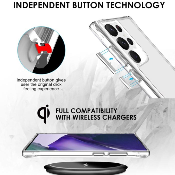 Bild 4, Samsung Galaxy S23 Ultra Skal Shockproof Hybrid Transparent