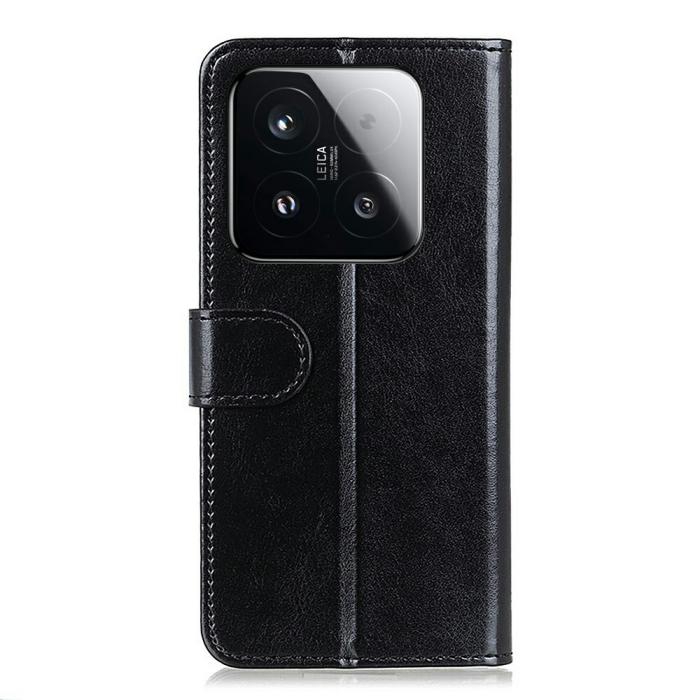Bild 6, Xiaomi 15T Fodral Crazy Horse Läder Svart