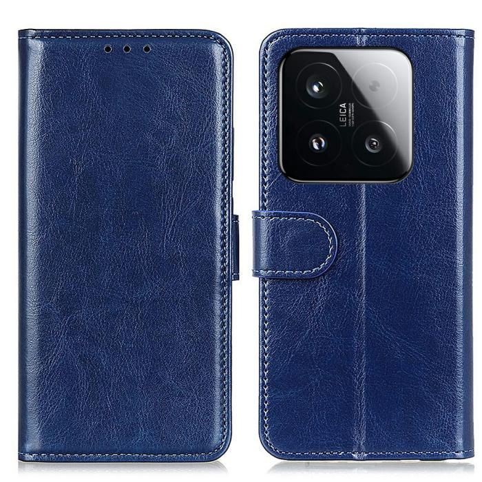 Bild 1, Xiaomi 15T Fodral Crazy Horse Läder Blå