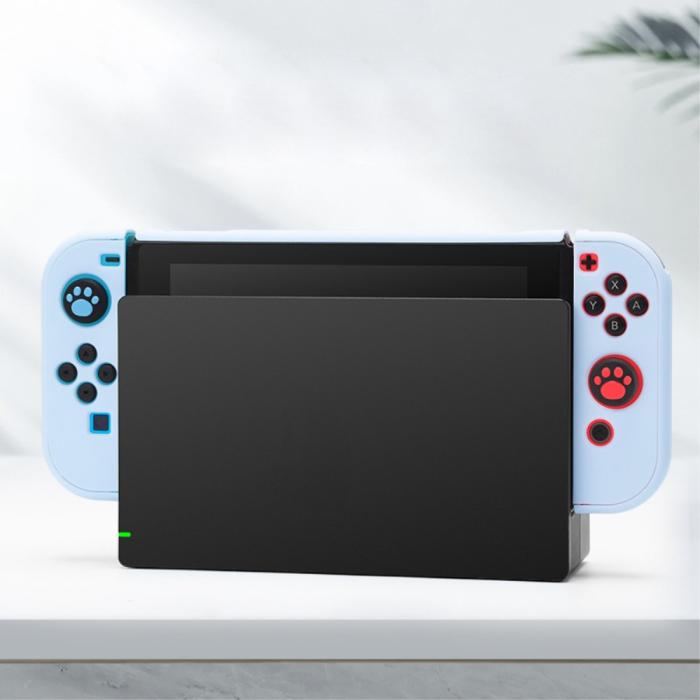 Bild 5, Nintendo Switch Skal Silikon Komplett Paket Blå