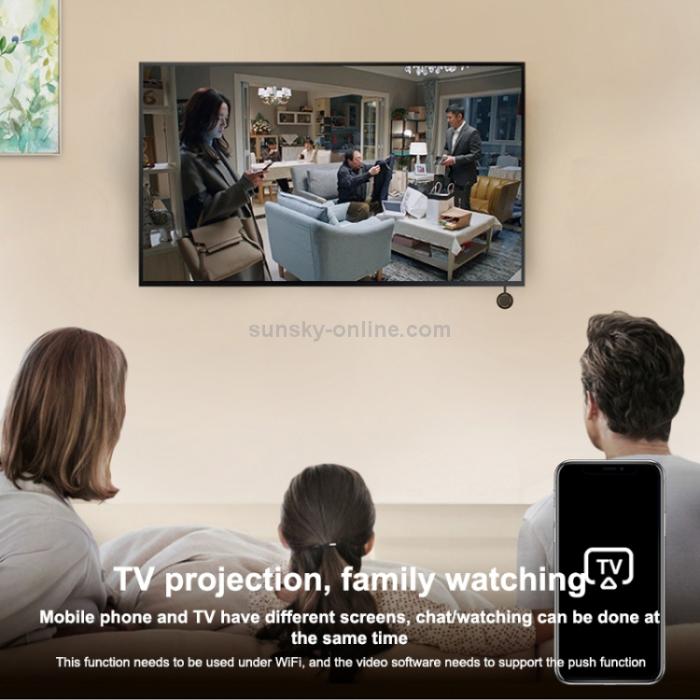 Bild 4, MiraCast WiFi AirPlay 1080p HD HDMI-Mottagare Svart