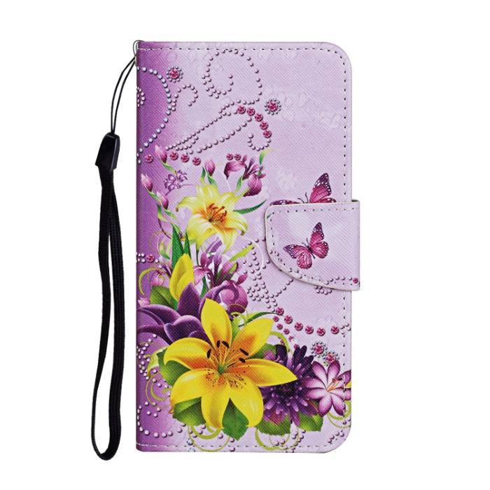 Bild 2, Xiaomi Redmi 10C Fodral Med Tryck Gul Blomma/Fjäril