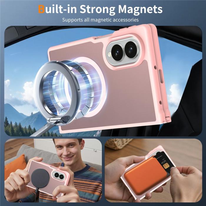Bild 6, Samsung Galaxy Z Fold 8 Skal MagSafe TPU Rosa