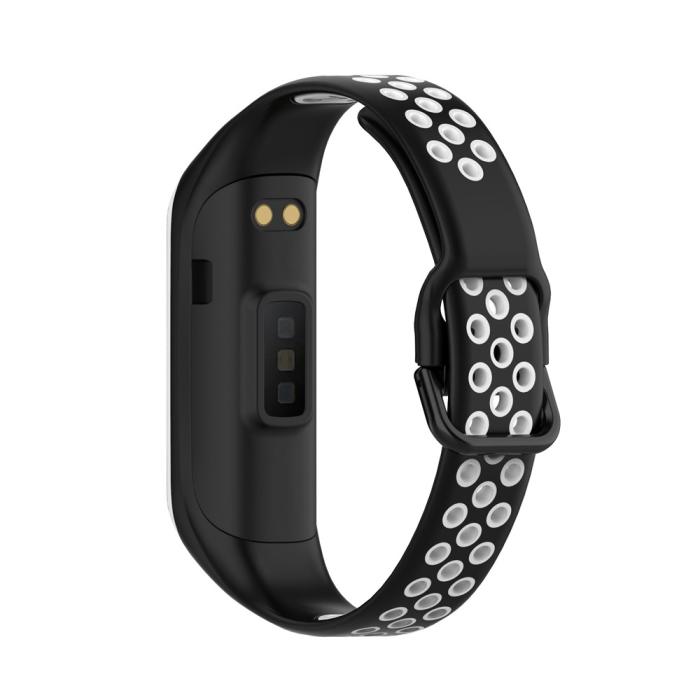 Bild 2, Samsung Galaxy Fit 2 SM-R220 Armband Ihåligt Silikon Svart/Vit