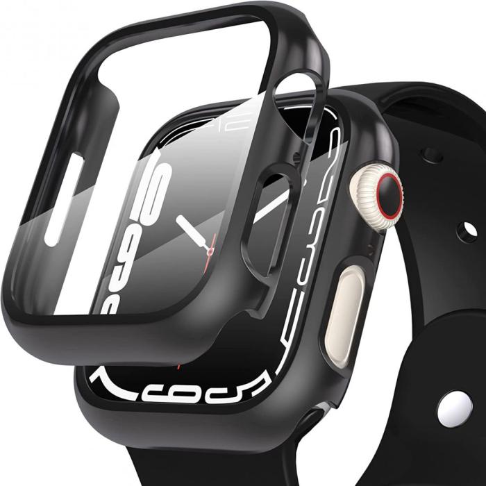 Bild 1, Tech-Protect Apple Watch 45 mm Skärmskydd 360 Defense Svart