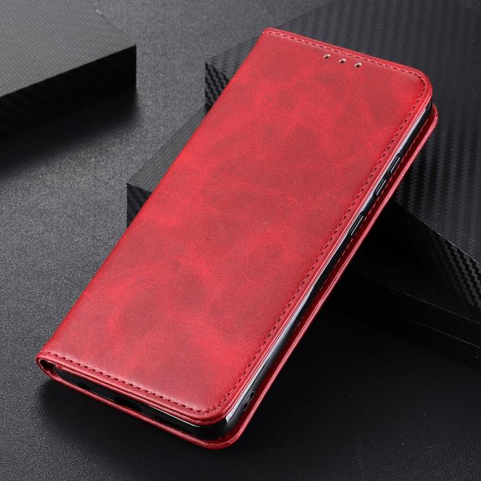 Bild 6, Motorola Moto G200 Fodral Flip Läder Röd