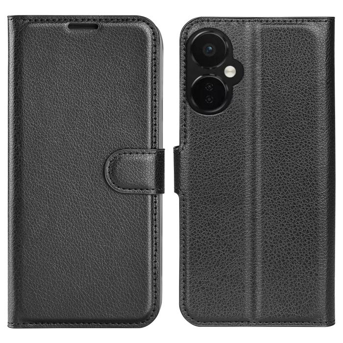 Bild 1, OnePlus Nord CE 3 Lite 5G Fodral Litchi Läder Svart