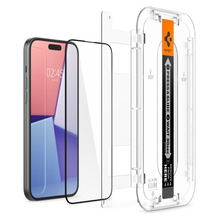 Bild 2, Spigen iPhone 15 GLAS.tR FC 
