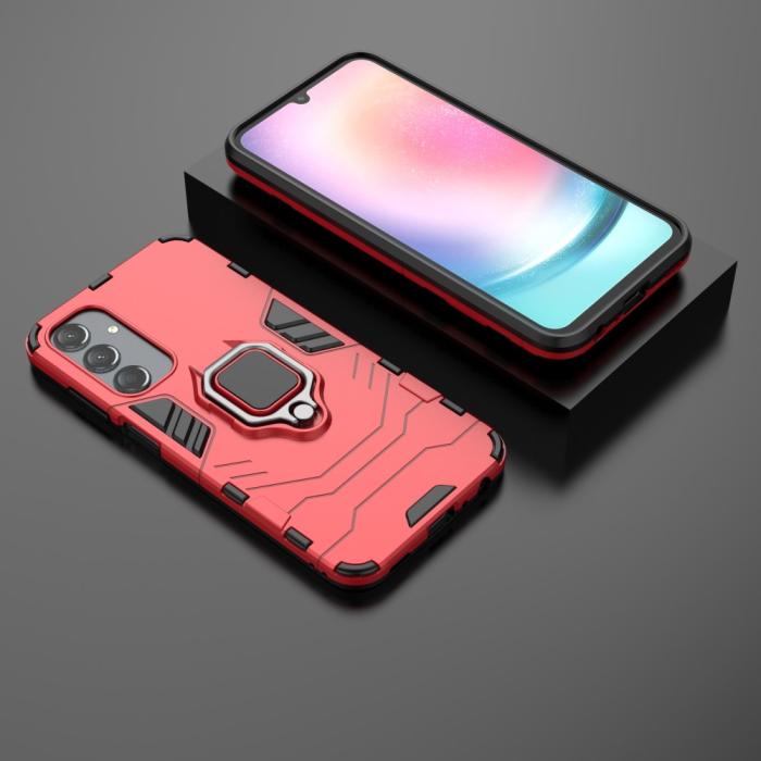 Bild 6, Samsung Galaxy A25 5G Skal Ring Hybrid Armor Röd