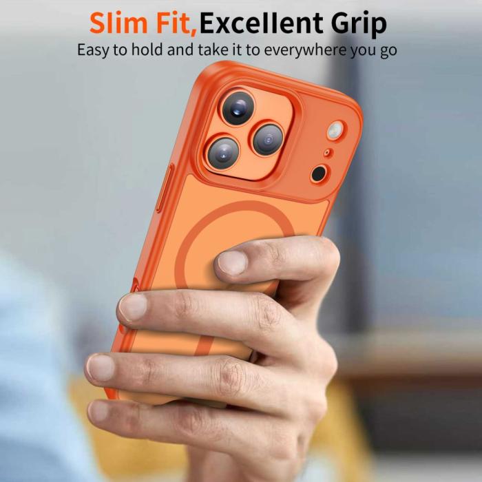 Bild 6, Tech-Protect iPhone 17 Pro Skal MagSafe MagMat Cosmic Orange