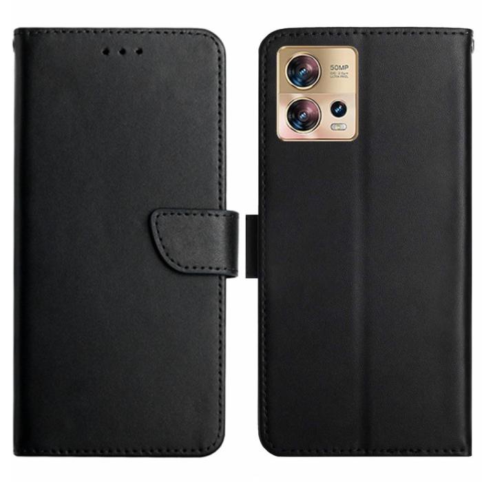 Bild 1, Motorola Edge 30 Fusion 5G Fodral Äkta Läder Nappa Svart