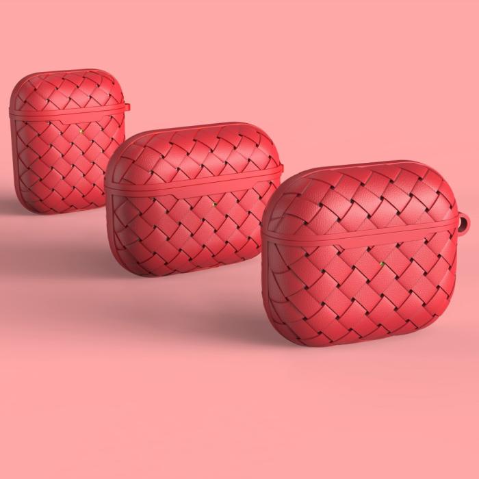 Bild 2, AirPods 3 Skal TPU Vävd Textur Svart