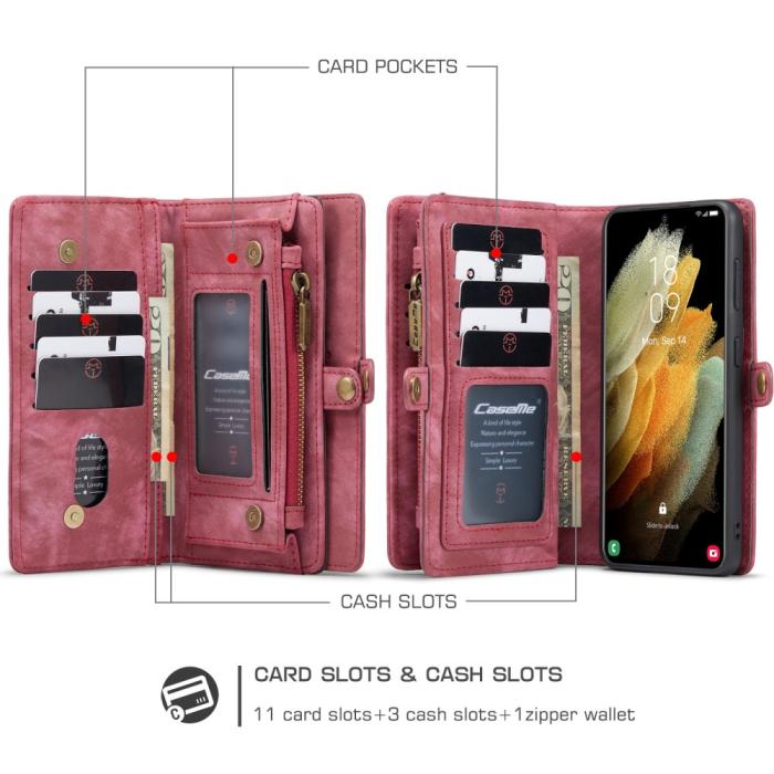Bild 2, Samsung Galaxy S21 Plus - CASEME 2-i-1 Multifunkti