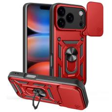 iPhone 17 Pro Skal CamShield Ring Hybrid R&ouml;d