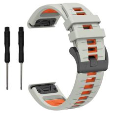Garmin Fenix 26 mm Armband Quick Release Silikon Gr&aring;