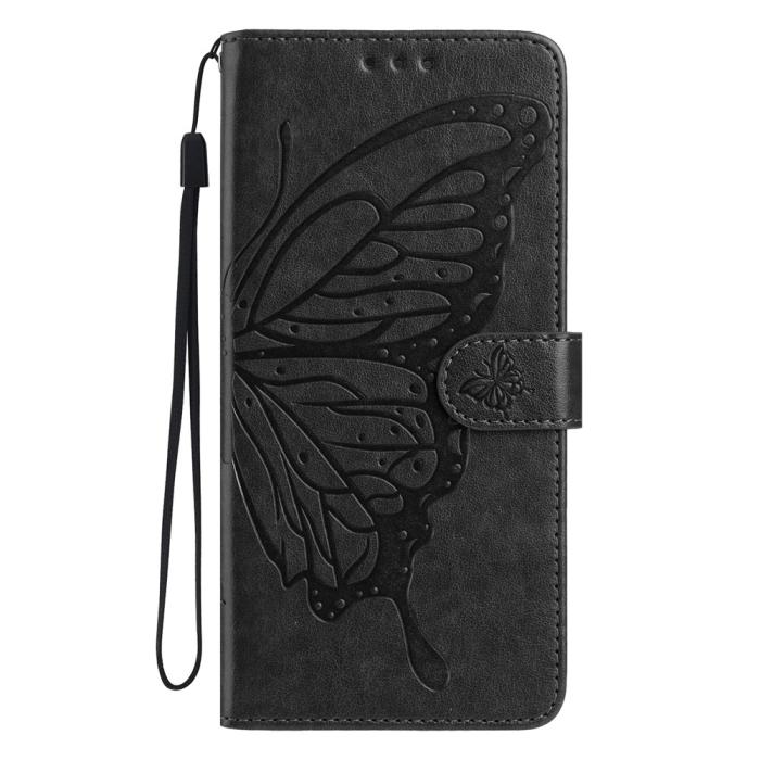Bild 4, Motorola Moto G56 5G Fodral Fjäril Tryck Svart
