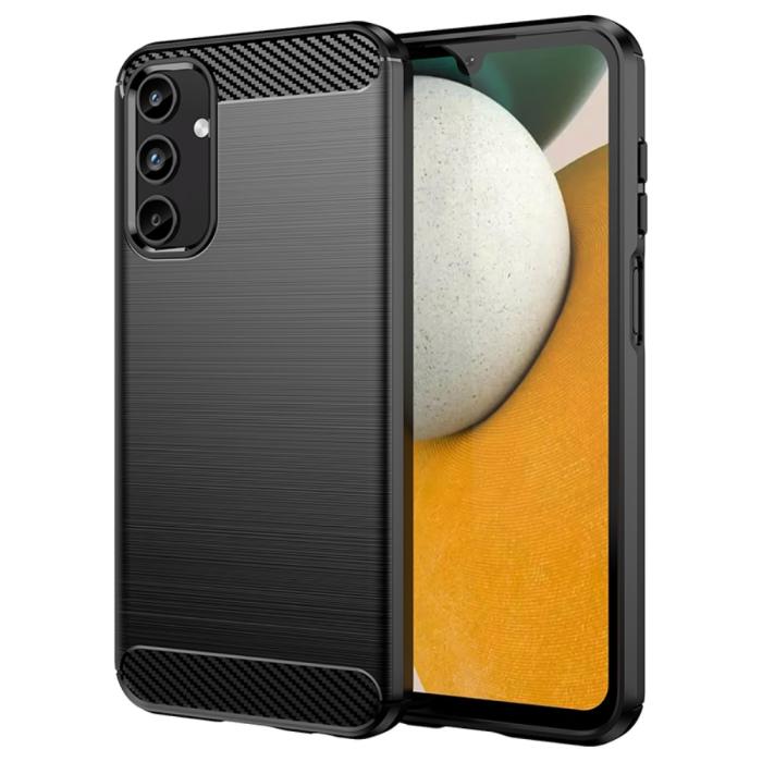 Bild 1, Samsung Galaxy A15 5G Skal Borstad Stål Textur Svart