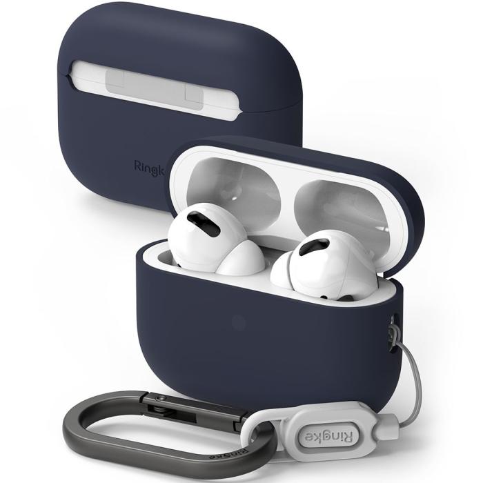 Bild 1, Ringke AirPods Pro 1/2 Skal Silikon Midnight Blue