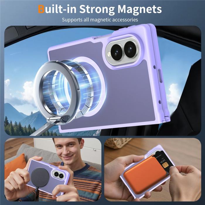 Bild 6, Samsung Galaxy Z Fold 8 Skal MagSafe TPU Lila