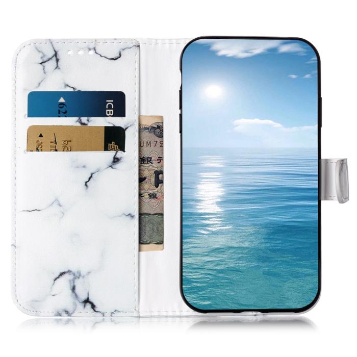 Bild 2, Samsung Galaxy S25 FE Fodral Med Tryck Vit Marmor