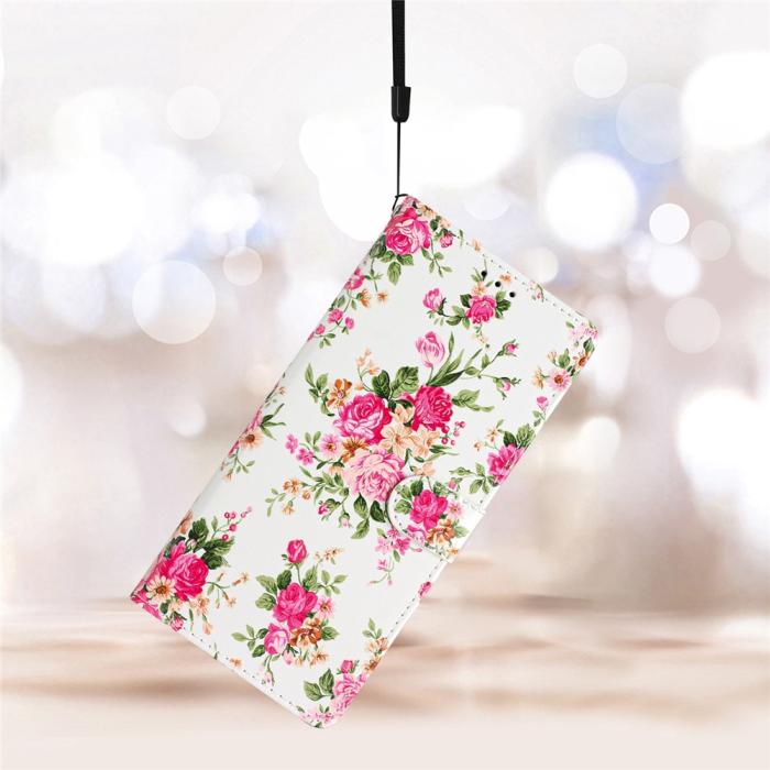 Bild 6, Honor Magic7 Pro Fodral Med Tryck Rosa Blommor