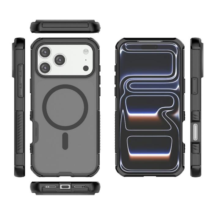 Bild 5, iPhone 17 Pro Max Skal MagSafe Shockproof Hybrid Svart