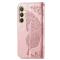 Samsung Galaxy S24 Plus Fodral Big Butterfly Roséguld