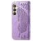 Samsung Galaxy S24 Plus Fodral Big Butterfly Ljus Lila