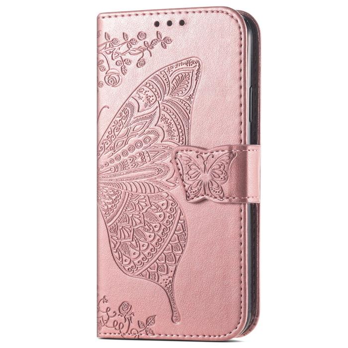 Bild 5, Samsung Galaxy S24 Plus Fodral Big Butterfly Roséguld