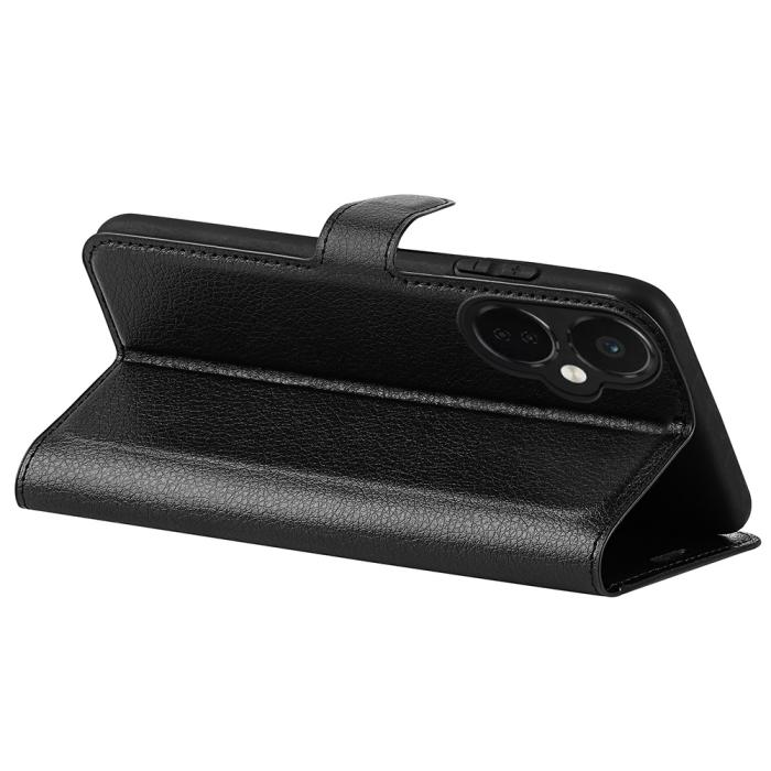 Bild 4, OnePlus Nord CE 3 Lite 5G Fodral Litchi Läder Svart
