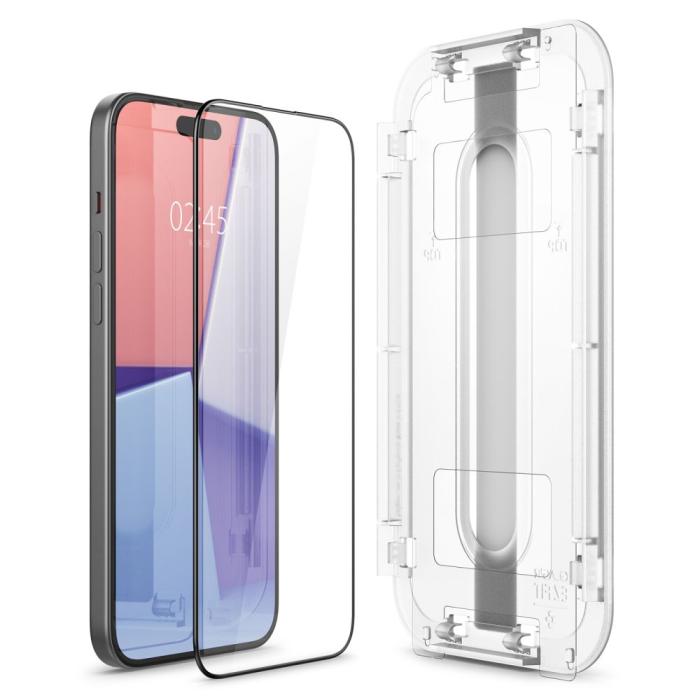 Bild 4, Spigen iPhone 15 GLAS.tR FC 