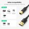 UGREEN 3m USB-A - USB-B 2.0 Kabel Svart