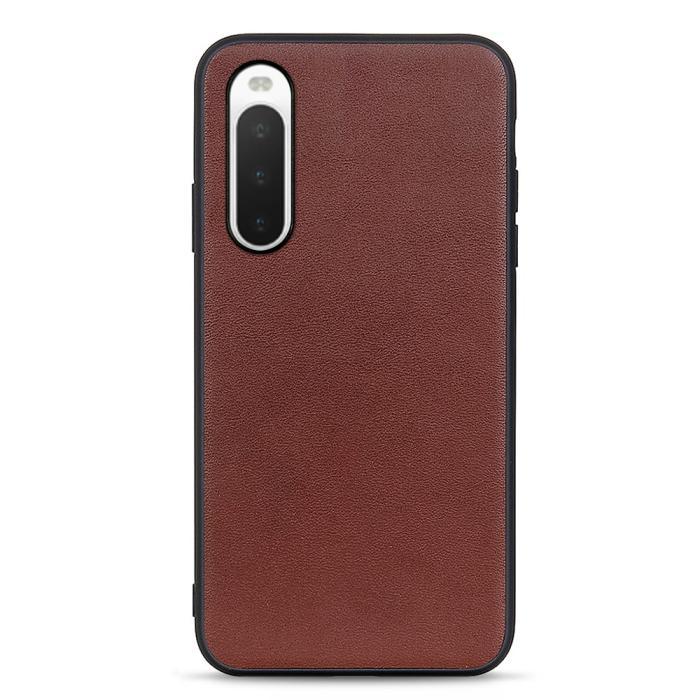 Bild 1, Sony Xperia 10 V Skal Äkta Läder Brun