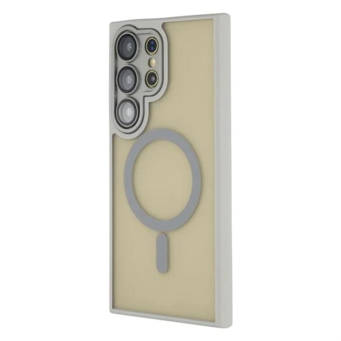 Bild 3, WANLONFENG Galaxy S26 Ultra Skal MagSafe Shockproof Grå