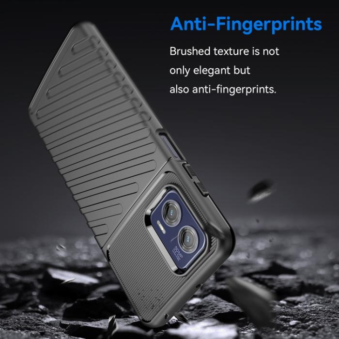 Bild 2, Motorola Moto G73 5G Skal Twill Textur Svart