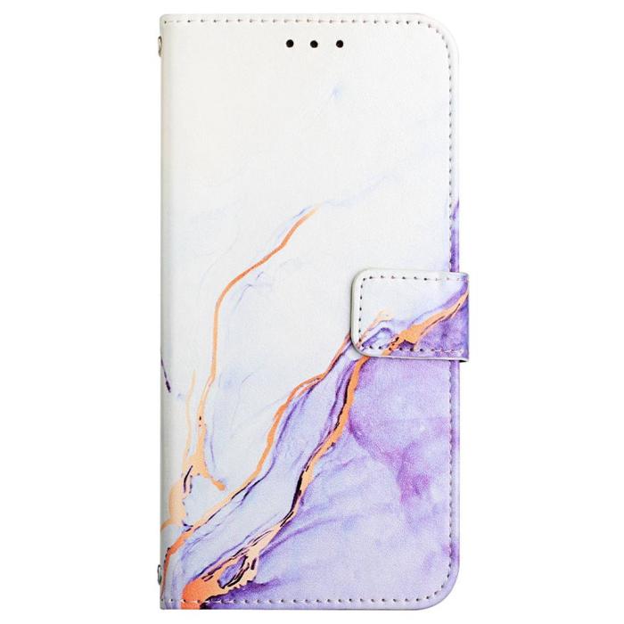 Bild 2, Samsung Galaxy A04s / A13 5G Fodral Marmor Vit/Lil