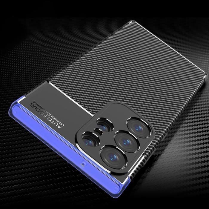 Bild 5, Samsung Galaxy S23 Ultra Skal Kolfiber Textur Svart