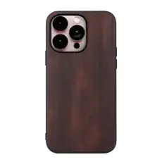 iPhone 14 Pro Max Skal PU Läder Coffee