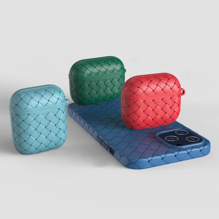Bild 4, AirPods 3 Skal TPU Vävd Textur Svart