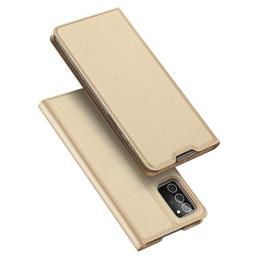 Samsung Galaxy Note 20 - DUX DUCIS Plånboksfodral - Guld