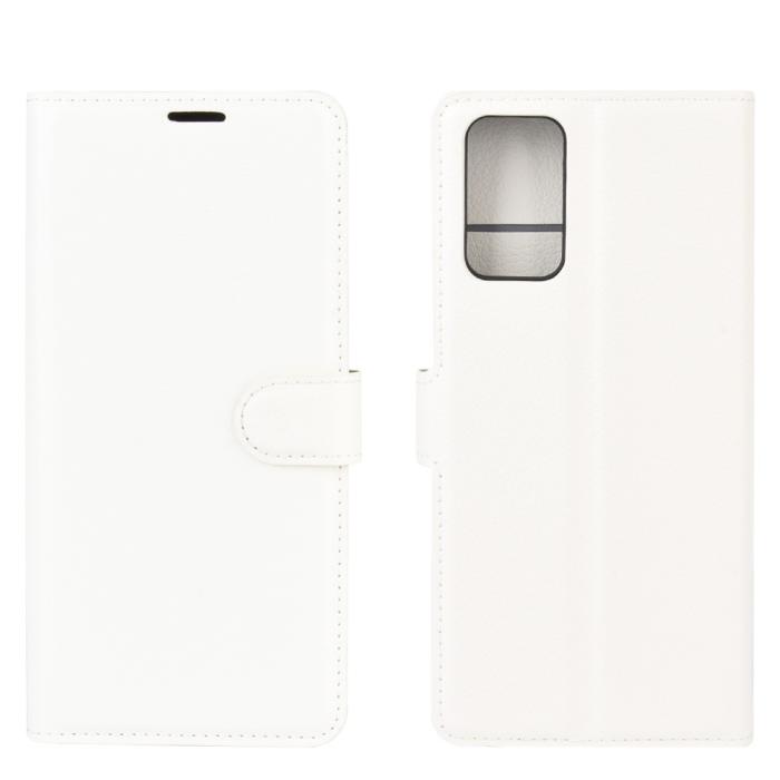 Bild 5, Samsung Galaxy Note 20 - Litchi Plånboksfodral - Vit