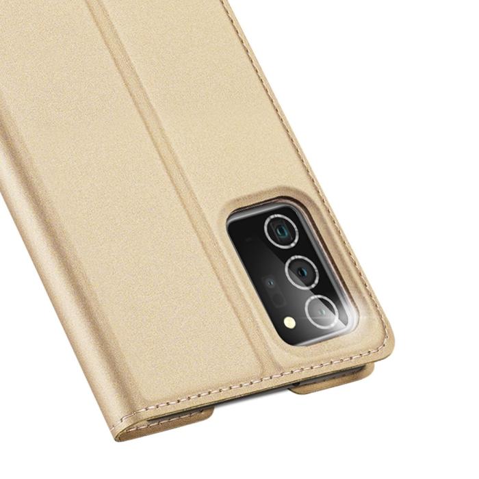 Bild 3, Samsung Galaxy Note 20 - DUX DUCIS Plånboksfodral - Guld