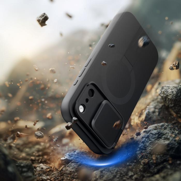 Bild 6, Tech-Protect iPhone 17 Pro Skal MagSafe Kevlar Aura Svart