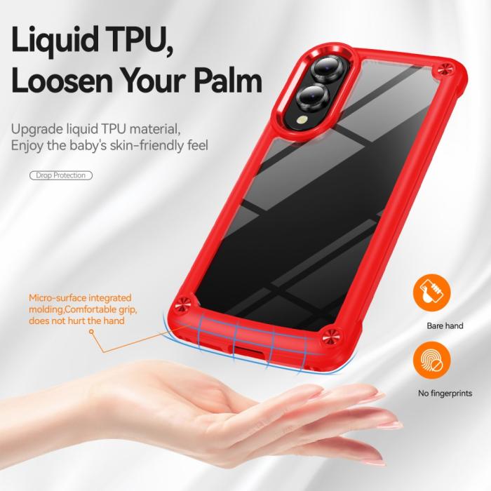 Bild 4, Samsung Galaxy S25 Edge Skal Xtreme Shockproof Hybrid Röd